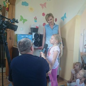 Odwiedziny TV Master w Przedszkolu Poziomka